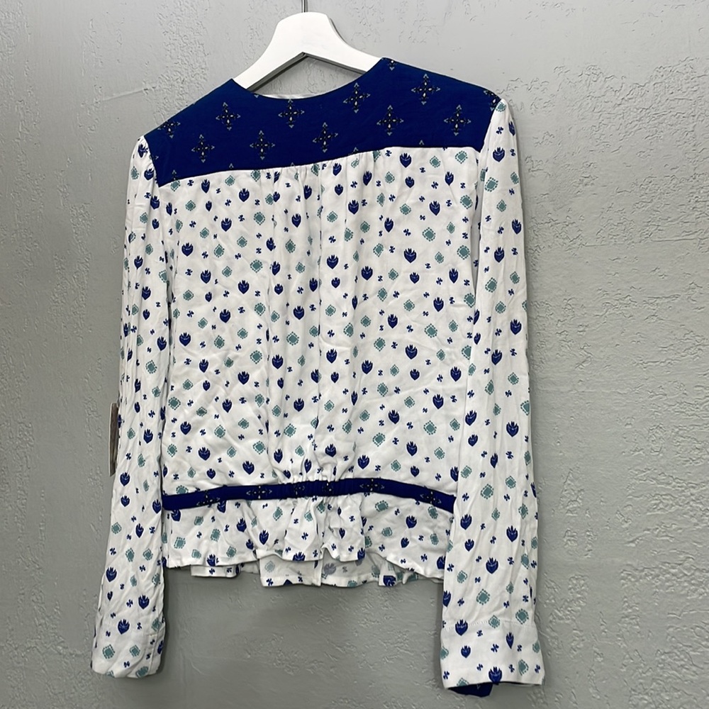 NWT Free People “Where We Roam” Bohemian Floral Bolero Top - Picture 9 of 10